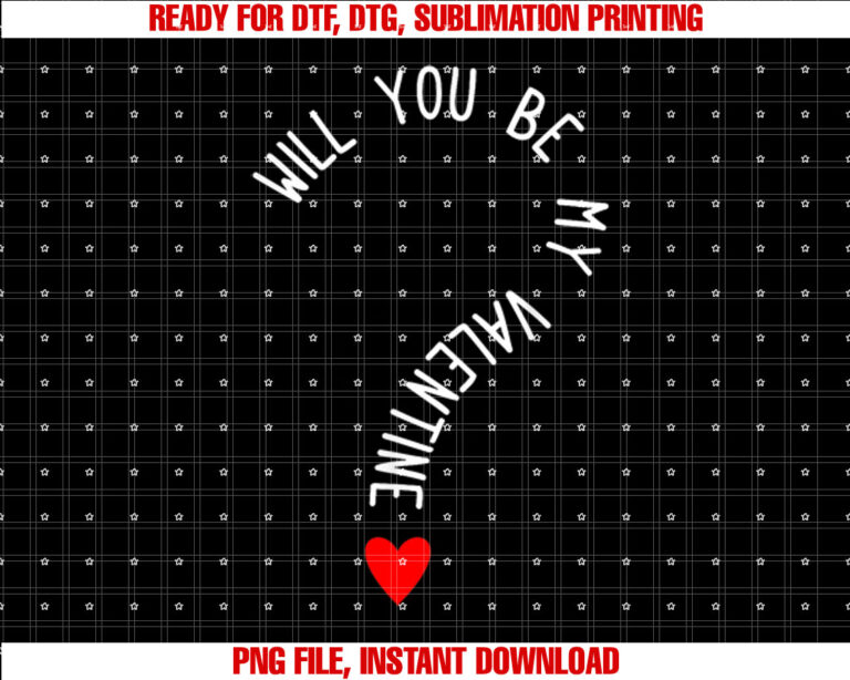 Will You Be My Valentine Cute Heart Valentines Day T-shirt