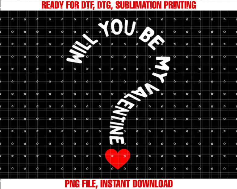 Will You Be My Valentine Heart Valentines Day T-shirt