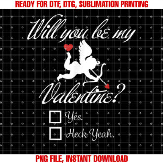 Will you be my Valentine Funny Heart Cupid VDay T-shirt