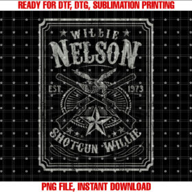 Willie Nelson Retro Shotgun Willie  T-shirt