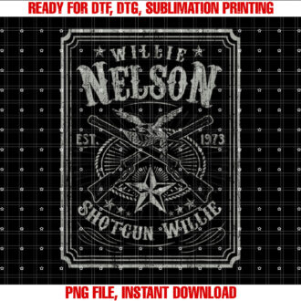 Willie Nelson Retro Shotgun Willie Tee T-shirt