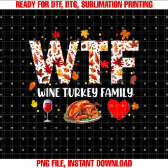 Wine Turkey Family Funny Thanksgiving Day T-shirt