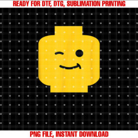 Winking Winky Face Minifig Brick Toy T-shirt