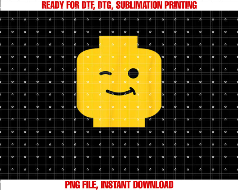 Winking Winky Face Minifig Brick Toy T-shirt