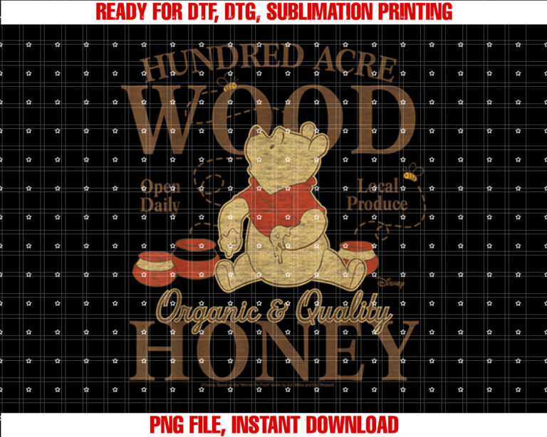 Winnie The Pooh Hundred Acre Wood Pooh Organic Honey T-shirt