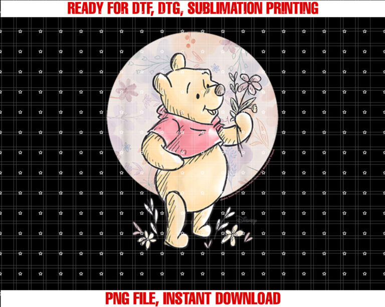 Winnie the Pooh Floral Circle Pooh T-shirt