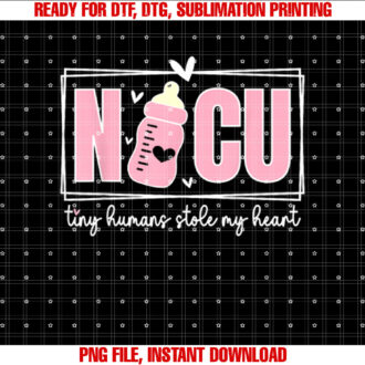 Women Valentines Day NICU Nurse Tiny Humans Stole My Heart T-shirt