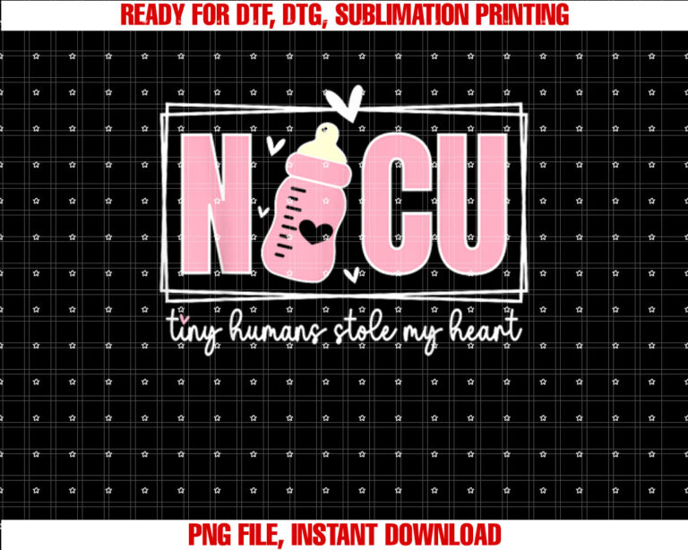 Women Valentines Day NICU Nurse Tiny Humans Stole My Heart T-shirt