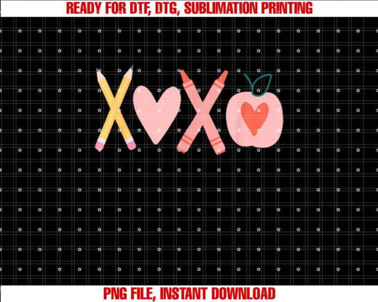 XOXO Teacher Valentines Day Pencil And Apple T-shirt
