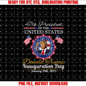 Womens 47th President Donald Trump Inauguration Day January 20 2025 T-shirt