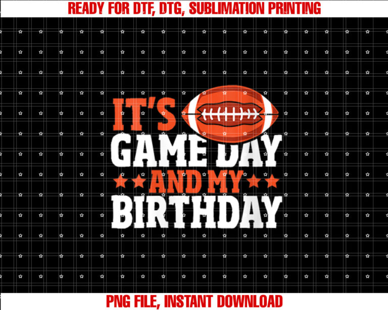 Womens American Football Birthday Boy Its Game Day And My Birthday T-shirt
