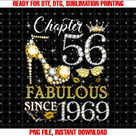 Womens Chapter 56 Fabulous Since 1969 56th Birthday Queen T-shirt