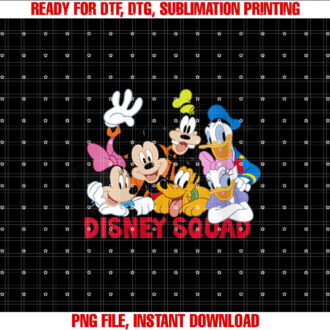 Womens Disney Mickey And Friends Disney Squad T-shirt