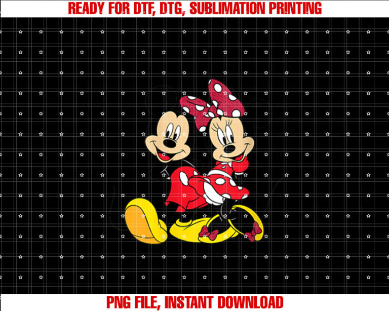 Womens Disney Mickey and Minnie Mouse T-shirt
