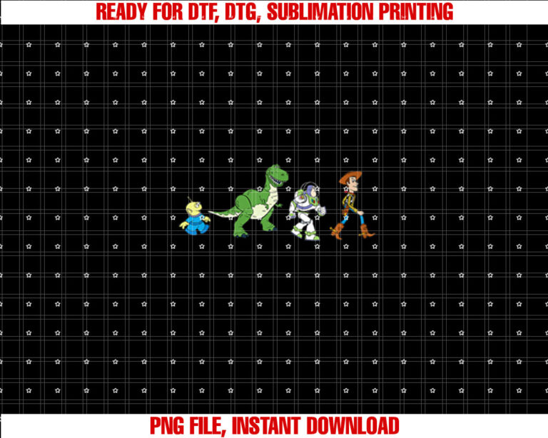 Womens Disney Pixar Toy Story Toy Crossing Characters Group Shot T-shirt