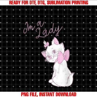 Womens Disney The Aristocats Marie Im A Lady Text T-shirt
