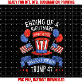Womens Ending of a Nightmare Inauguration Day January 20 2025 Trump T-shirt