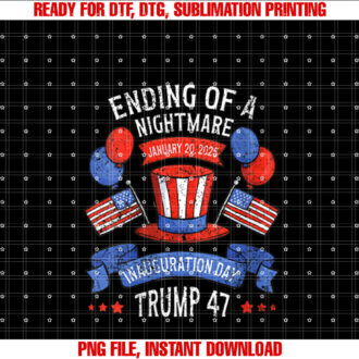 Womens Ending Of A Nightmare Inauguration Day January 20 2025 Trump T-shirt