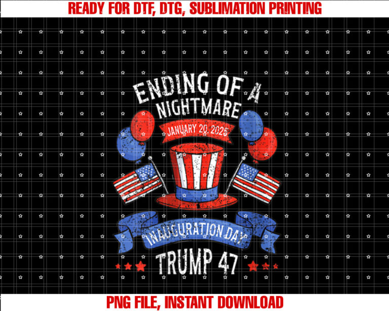 Womens Ending Of A Nightmare Inauguration Day January 20 2025 Trump T-shirt