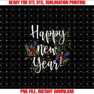Womens Fun Happy New Year Day Eve Party Fireworks Confetti Costume T-shirt