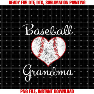 Womens Grandma Vintage Baseball Grandma T-shirt