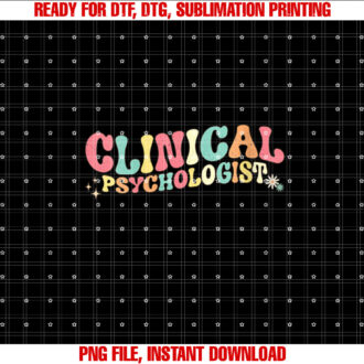 Womens Groovy Clinical Psychologist Psychology Student Graduation T-shirt