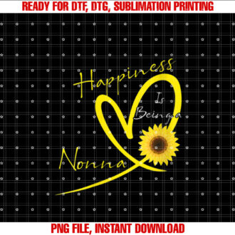 Womens Happiness Is Being A Nonna Sunflower Heart T-shirt