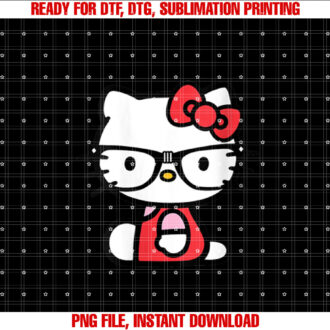 Womens Hello Kitty Nerd Glasses T-shirt