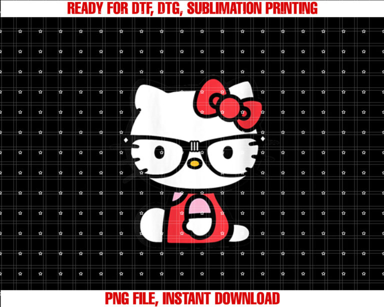 Womens Hello Kitty Nerd Glasses T-shirt