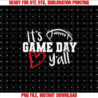 Womens Its Game Day Yall Cute Super Football Bowl Heart Womens T-shirt