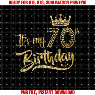 Womens Its My 70th birthday Crown 70 Yrs Old Birthday Queen T-shirt