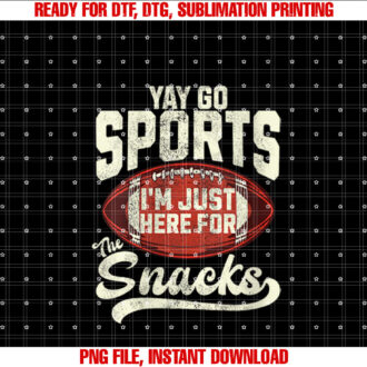 Womens Just Here For The Snacks American Football Funny Food Lover T-shirt