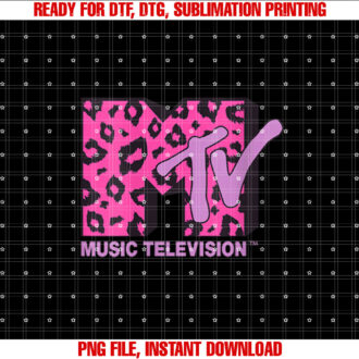 Womens MTV Pink Leopard Print T-shirt