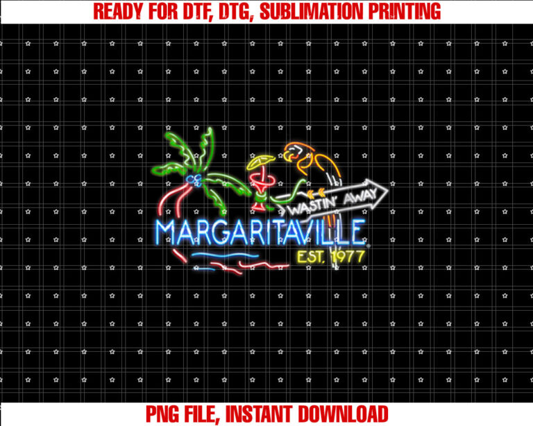Womens Margaritaville Neon Sign T-shirt