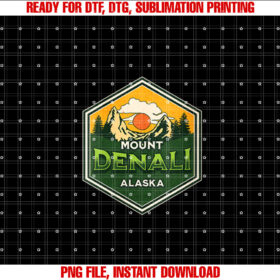 Womens Mount Denali Souvenir Mt Denali T-shirt