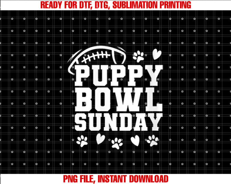 Womens Puppy Bowl Sunday Super Football Game Party Dogs Dog Lover T-shirt