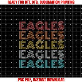 Womens Retro Vintage Eagles T-shirt