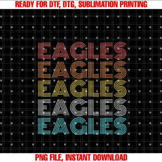 Womens Retro Vintage Eagles T-shirt