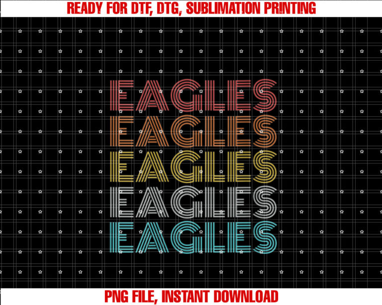 Womens Retro Vintage Eagles T-shirt