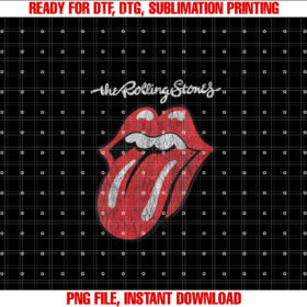 Womens Rolling Stones Official Script Tongue T-shirt