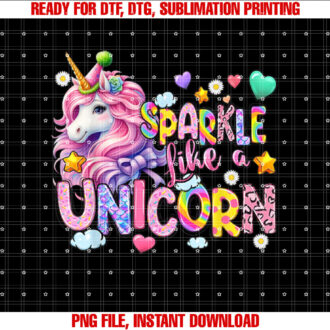 Womens Sparkle Like a Unicorn Cute T-shirt