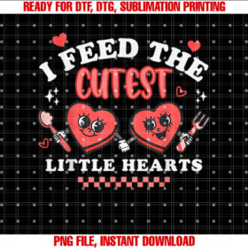 Work of Heart School Lunch Lady Cafeteria Worker Valentines T-shirt