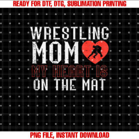 Wrestling Mom in the Mat Wrestler Mama Mommy Wrestle Women T-shirt