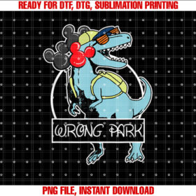 Wrong Park Dinosaur Funny Glasses T-shirt