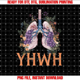 Yhwh Every Breath Speaks His Name Floral Lungs Christian T-shirt