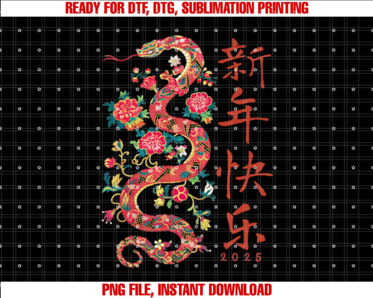 Year Of The Snake 2025 Chinese New Year Lunar New Year T-shirt