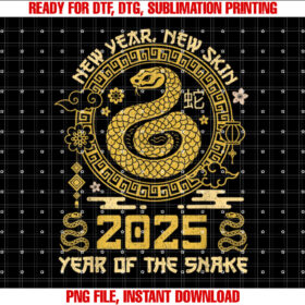 Year of the Snake 2025 Happy Lunar Chinese New Year Zodiac T-shirt