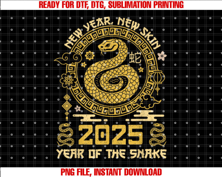 Year Of The Snake 2025 Happy Lunar Chinese New Year Zodiac T-shirt