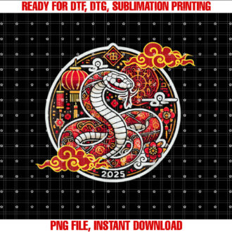 Year Of The Snake Red and Yellow Chinese New Year 2025 T-shirt