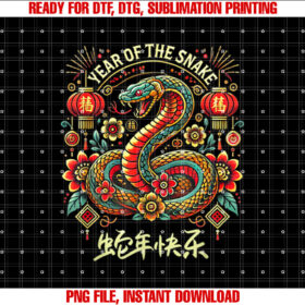 Year of the Snake Chinese Traditional Lunar Zodiac Year 2025 T-shirt